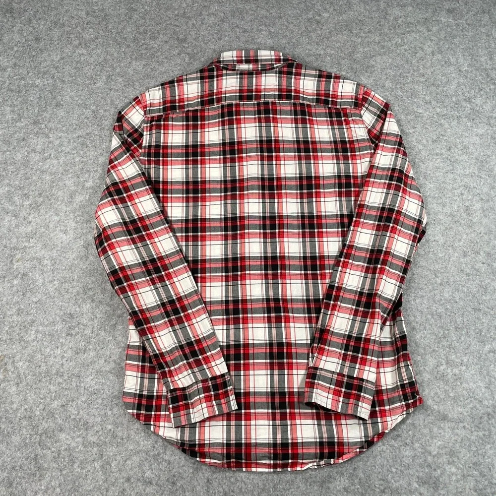 Polo Ralph Lauren Mens Shirt M Red Plaid Long Sleeve Classic Prep Button Down